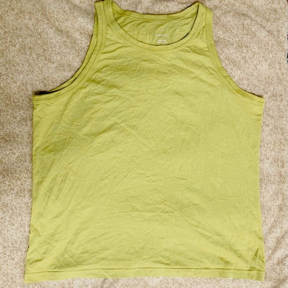Everlane Cutaway Tank Top Green Leek XXL - Picture 3 of 8